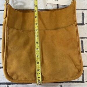 Ah.dorned Light Brown Vegan Suede Bag newish (wo/strap)